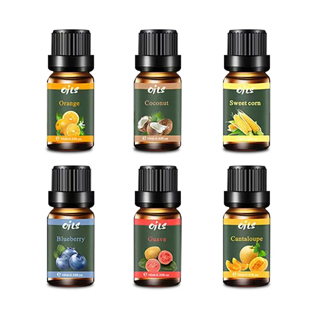 6- Blend essential oils Collect tropical fruit aroma humidifier Aromatherapy machine essential oil kit Backflow incense burners