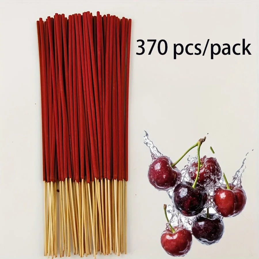 Cherry scented incense stick in multiple specifications -8.66 inch long-lasting fragrance suitable for indoor and outdoor use