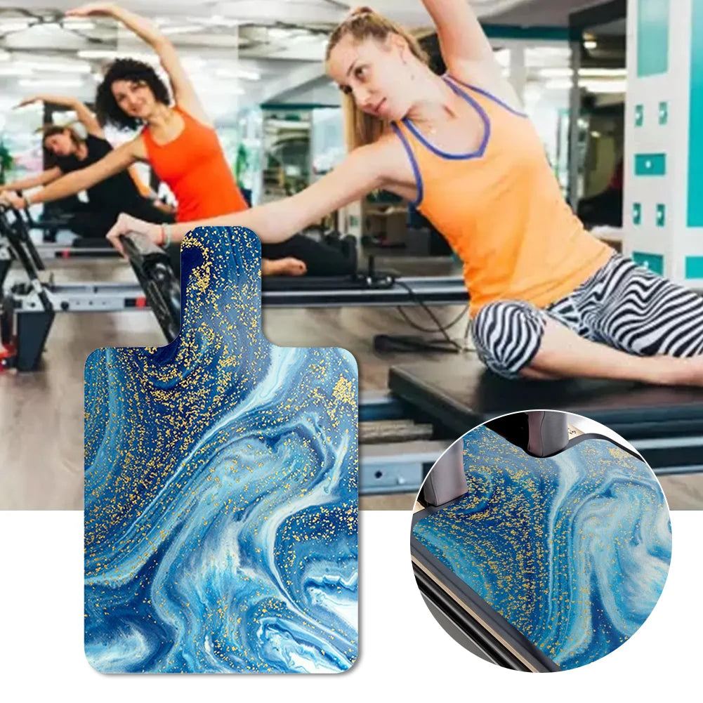 Pilates Reformer Mat Sweat Absorbent Pilates Suede Rubber Yoga Mat Non-Slip Fitness Gym Mat Portable for Balance Training