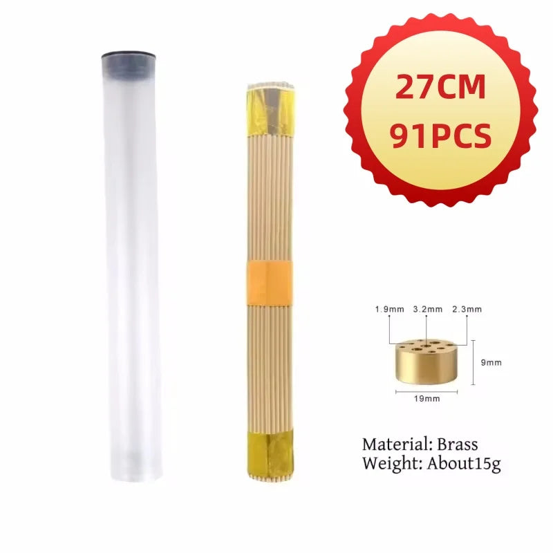 91pcs Natural Sandalwood Incense Stick With Incense Holder Multi-scented For Places Tea Room Yoga Blessing Incense Free Shipping