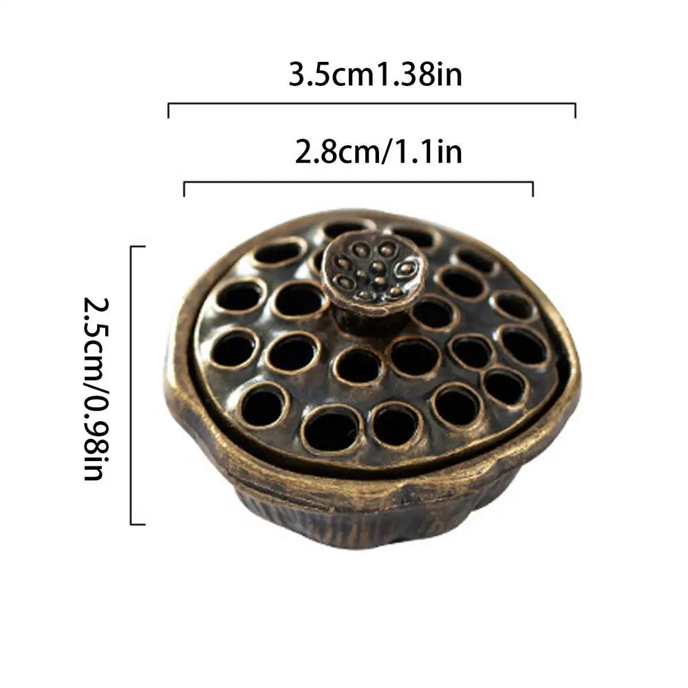 Lotus seed shape incense burner mini–Aromatherapy Burner fingertip Artistic Zen Aroma stove for Yoga Studio Meditation Room