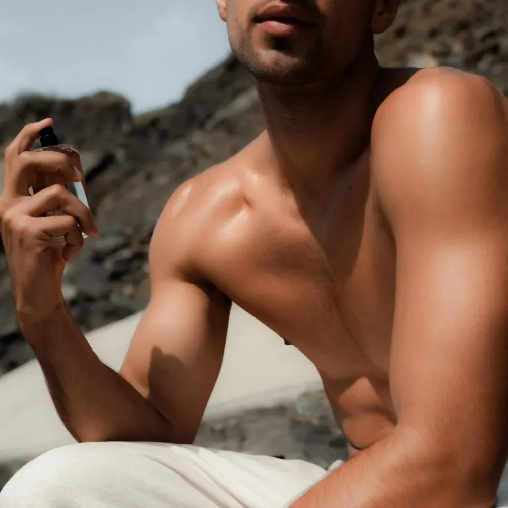 Salt & Stone Body Mist, Neroli & Basil Scent, Skincare Infused Perfume Hair & Body Spray for Women and Men, 3.4 fl oz