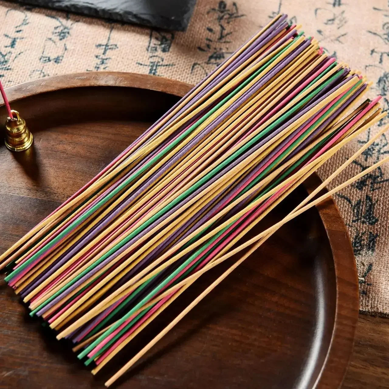 120Pcs/box Natural Incense Stick Handmade Aromatherapy Sticks Sandalwood Lavender Scented Meditation Household Bedroom Incenses