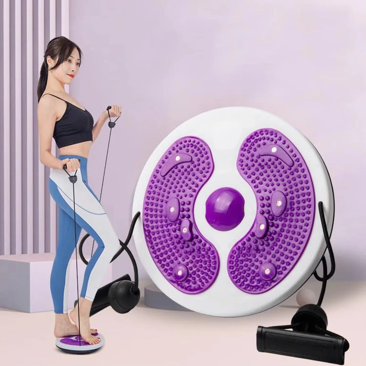 Exercise Waist Twisting Disc Foot Massage Waist Torsion Disc Fitness Equipment Portable Magnetic Tension Waist Twisting Machine