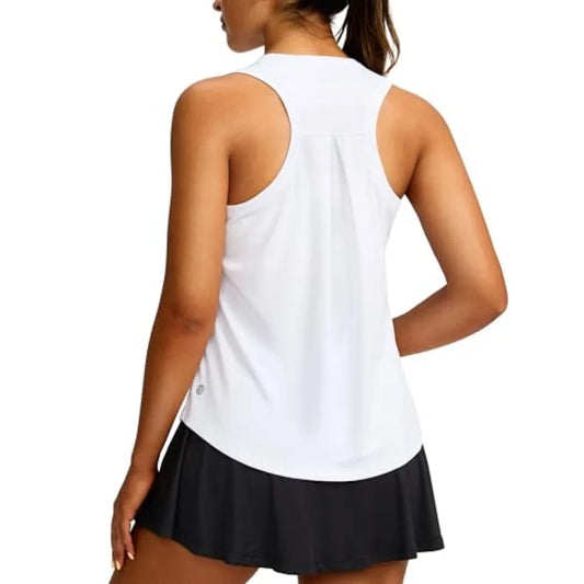 Women's Workout Tops Racerback Athletic Tank Tops Sleeveless Loose Fit Yoga Running Gym Shirts for Women