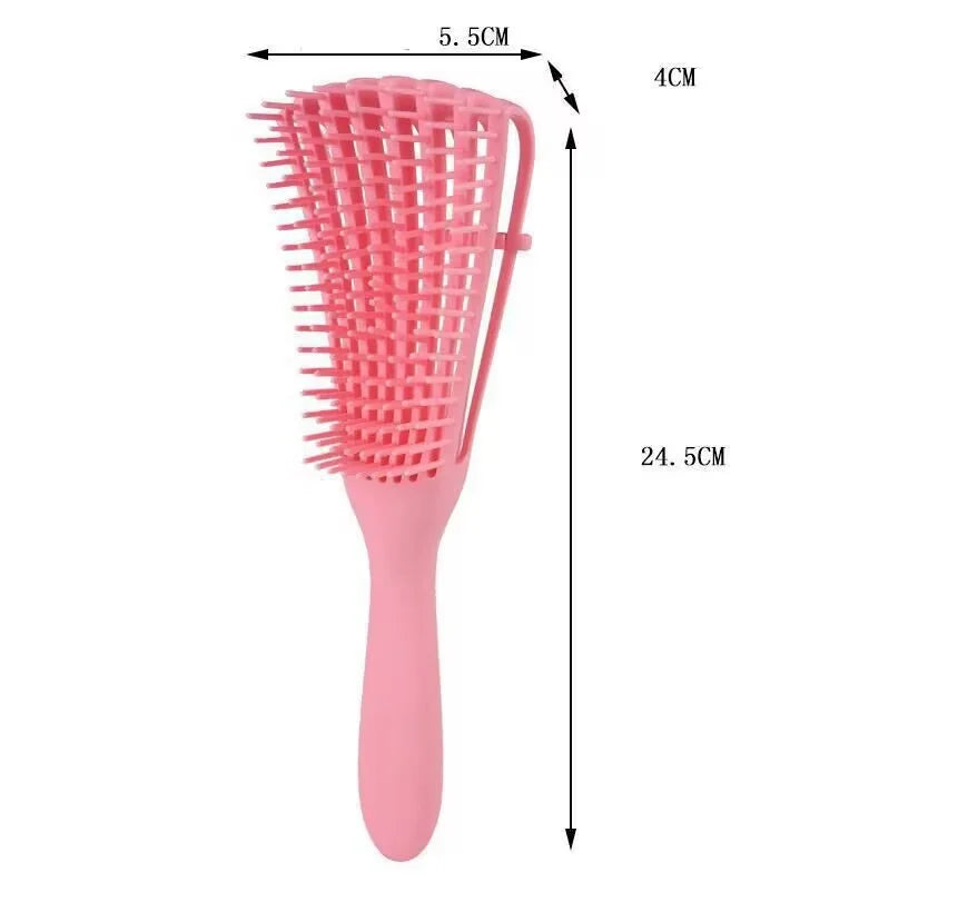 Hollow 8-Tooth Octopus Scalp Massage Comb, Lift Hair Roots Anti-Static Smooth Detangling Hair Brush, For Daily Styling Shower Home Travel Use, Women Men Adults All Hair Types, Fluffy Voluminous Hair Care Styling Hairdressing