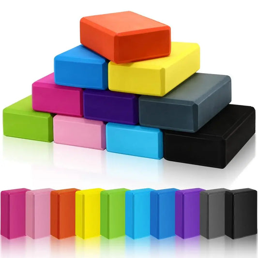 Pcs Foam EVA Yoga Blocks Lightweight Non Slip Supportive Yoga Bricks for Pilates Stretching and Meditation, Women Men Yogi Begin