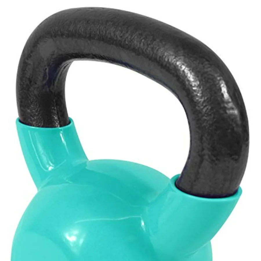 Kettlebell, Vinyl Coated Kettlebell Cast Iron Sets with Stable Flat Bottom for Full Body Workout, Push up, Grip Strength Traini