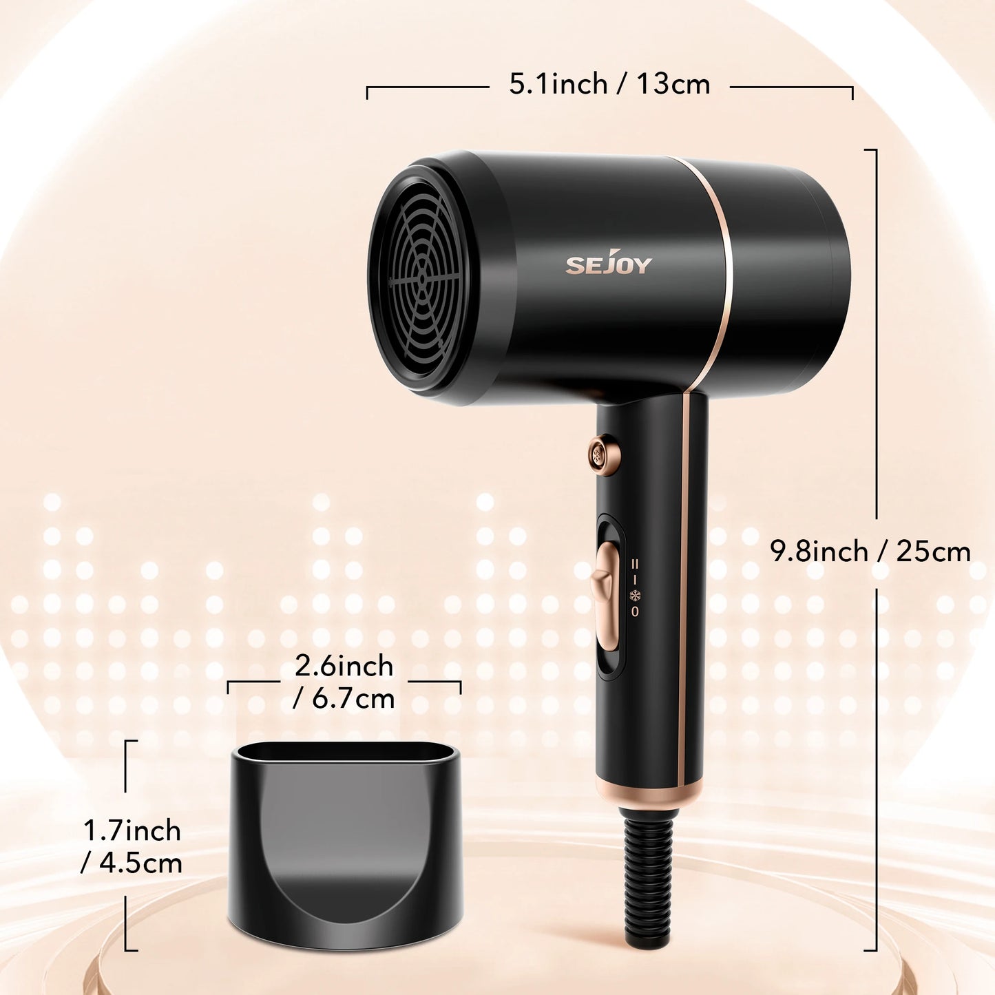 Sejoy 1800W Electric Hair Dryer 110v Hair Dryer Personal Hair Care Styling Negative Ion Tool Constant Anion Hair Dryers