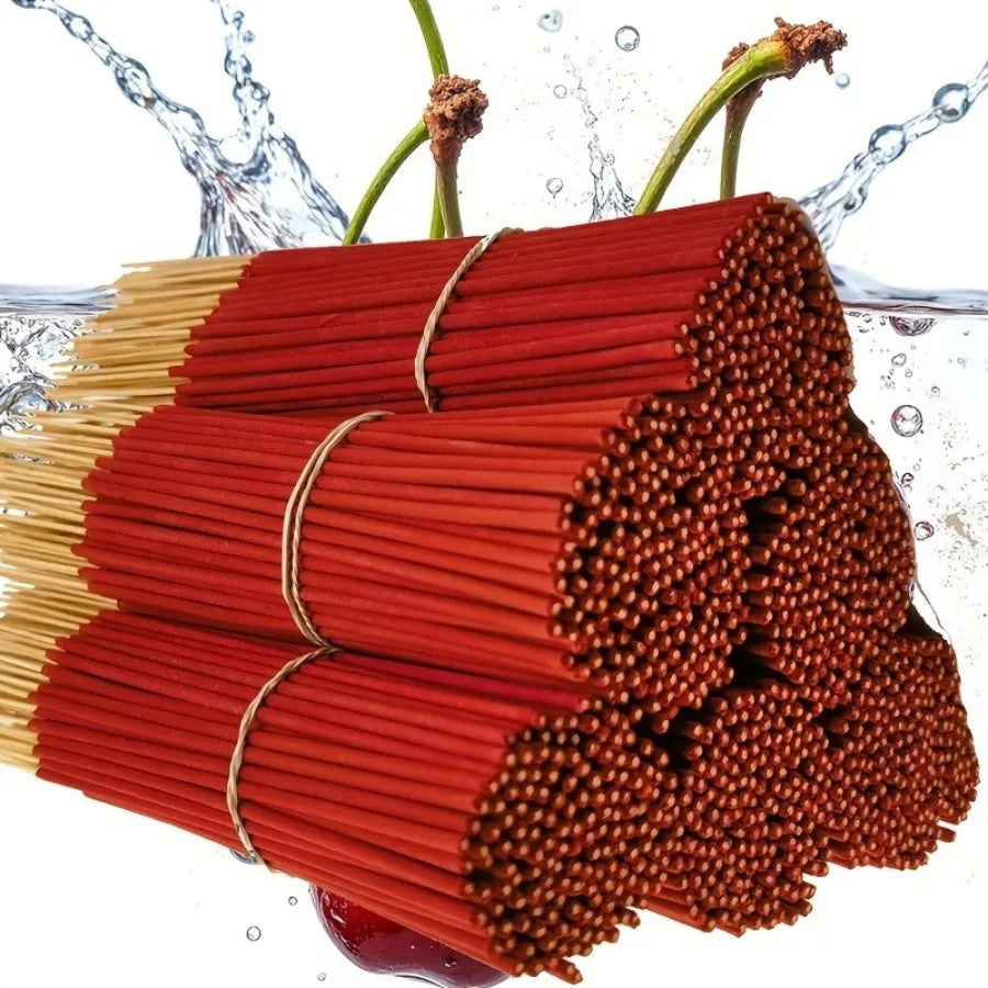 Cherry scented incense stick in multiple specifications -8.66 inch long-lasting fragrance suitable for indoor and outdoor use